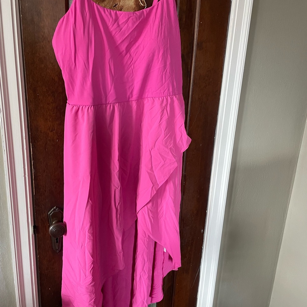 Vibrant Pink Sleeveless Dress